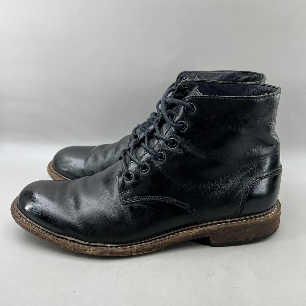 Wolverine 1000 Mile Chukka Boots Men Size 8.5 Black Leather Ankle Casual Shoes - Picture 3 of 10